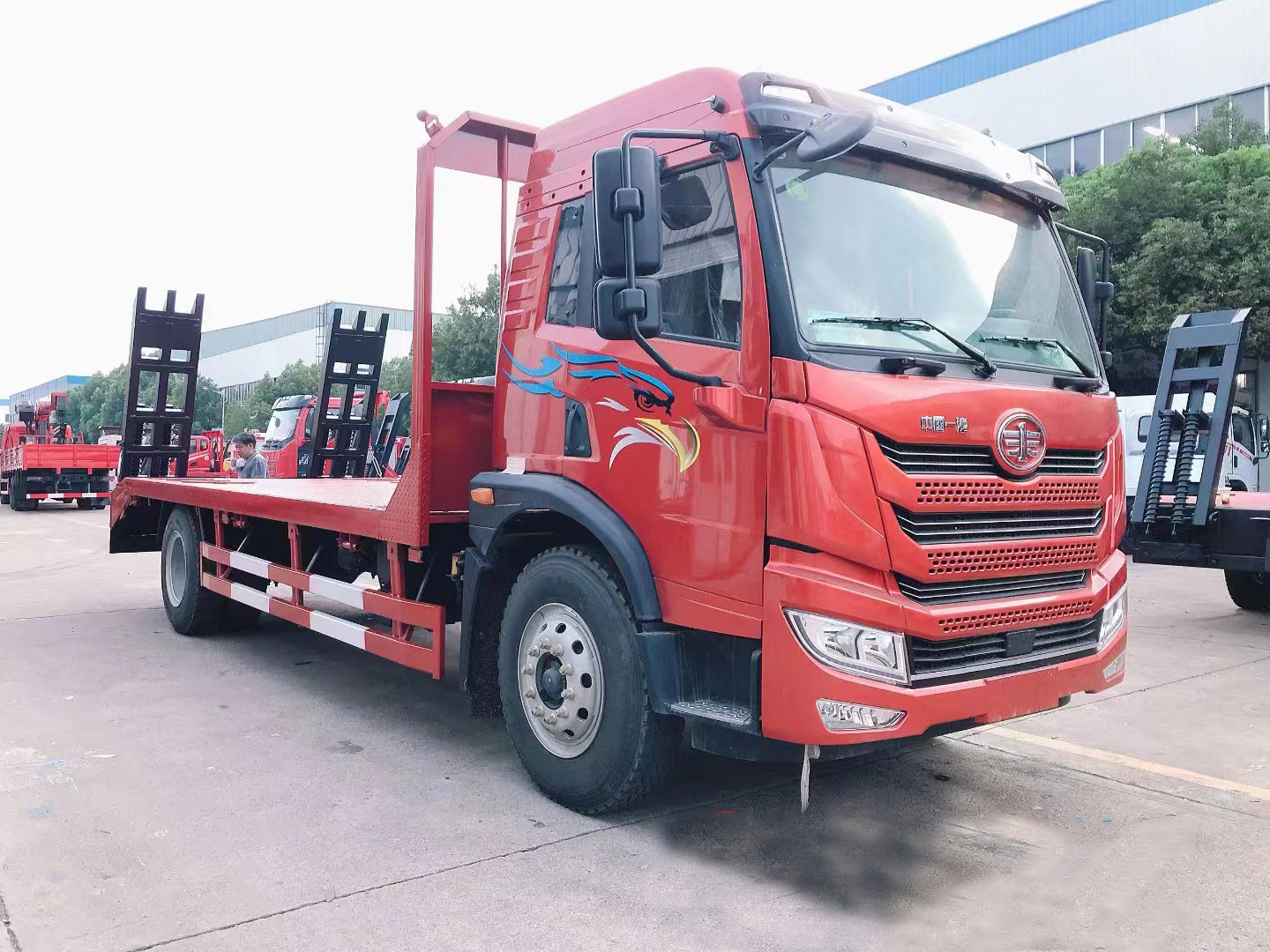國六解放龍V2.0單橋平板運(yùn)輸車