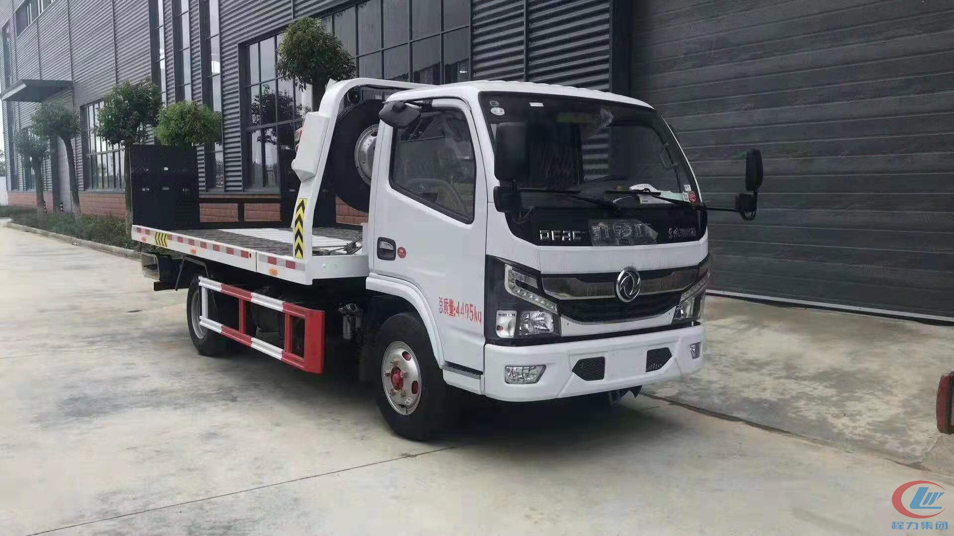 湖北程力東風凱普特一拖二清障車側面圖