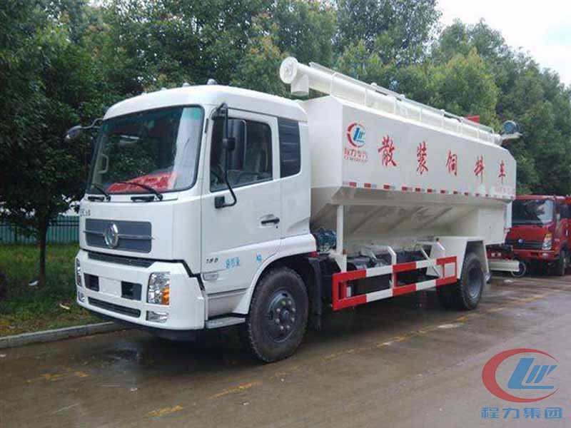 程力東風(fēng)天錦散裝飼料運(yùn)輸車高清圖